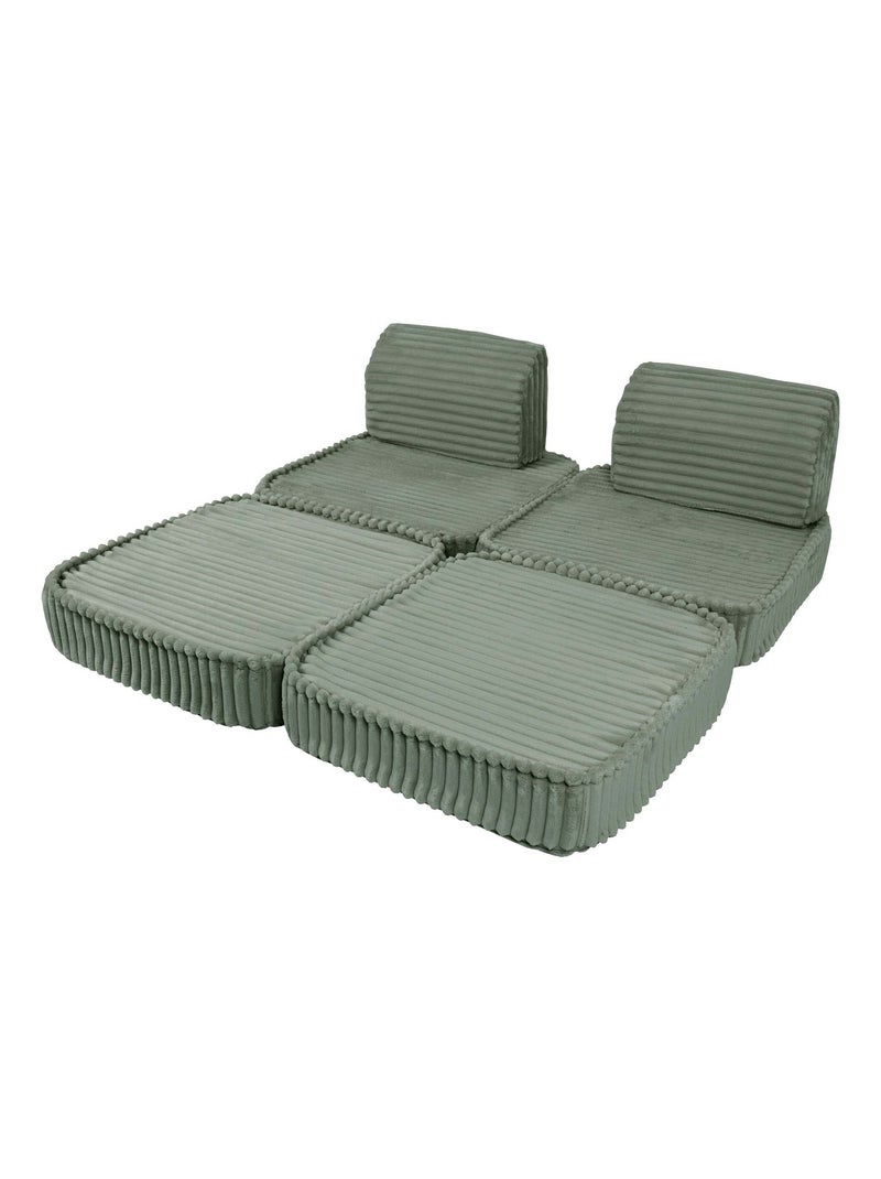 Canapé Enfant Convertible - Churros Sofa Basic Vert clair - Kiabi