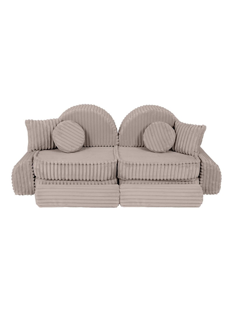 Canapé Enfant Convertible - Churros Sofa Max Beige - Kiabi