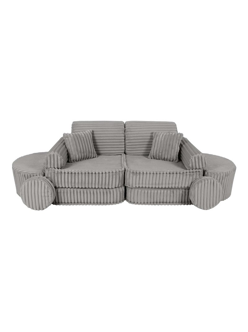 Canapé Enfant Convertible - Churros Sofa Max Gris clair - Kiabi