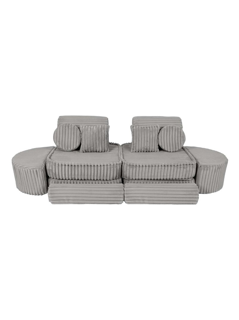 Canapé Enfant Convertible - Churros Sofa Max Gris clair - Kiabi