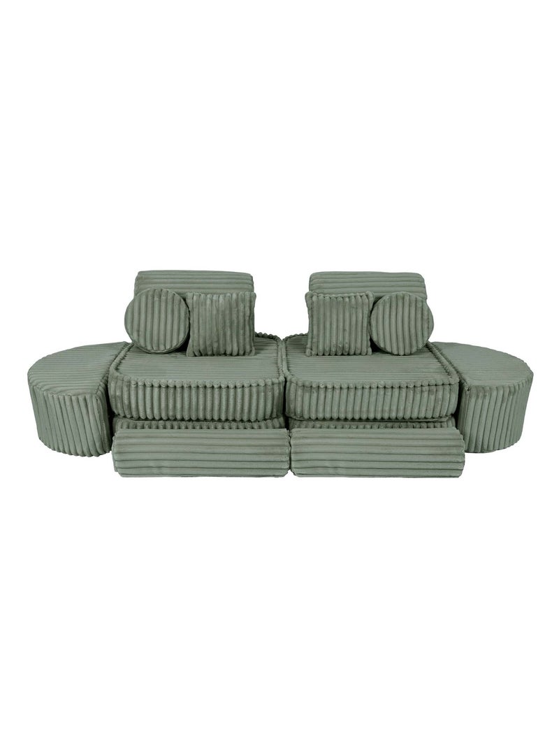Canapé Enfant Convertible - Churros Sofa Max Vert - Kiabi