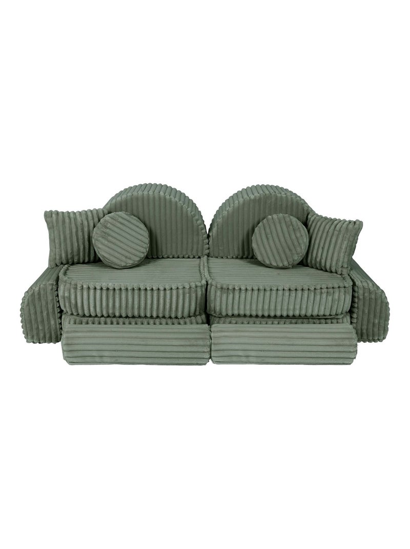 Canapé Enfant Convertible - Churros Sofa Max Vert - Kiabi