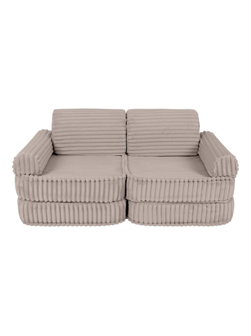 Canapé Enfant Convertible - Churros Sofa Plus Beige - Kiabi