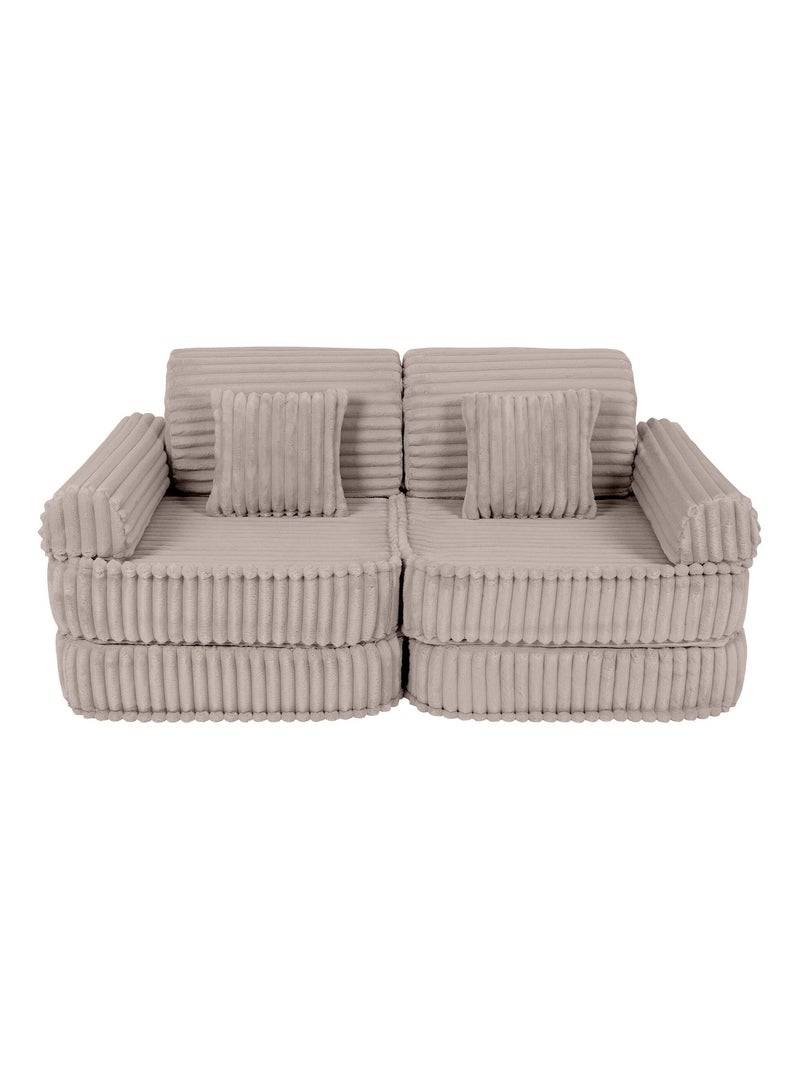 Canapé Enfant Convertible - Churros Sofa Plus Beige - Kiabi