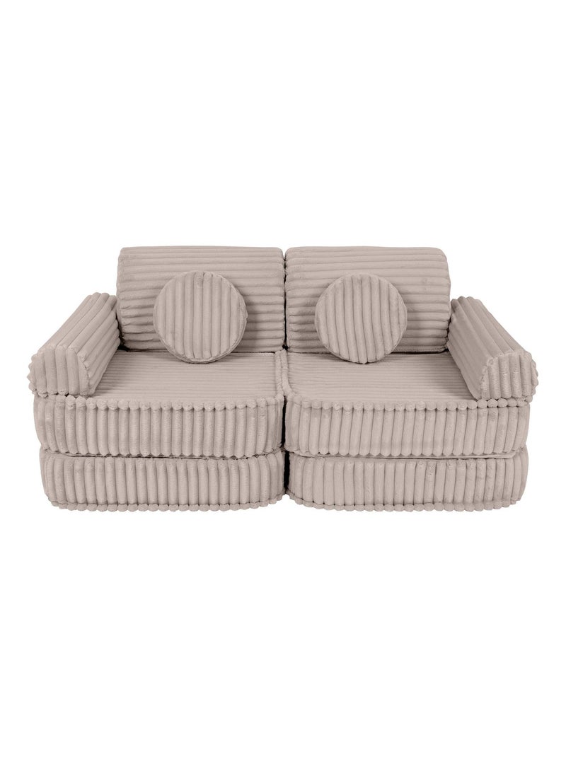 Canapé Enfant Convertible - Churros Sofa Plus Beige - Kiabi