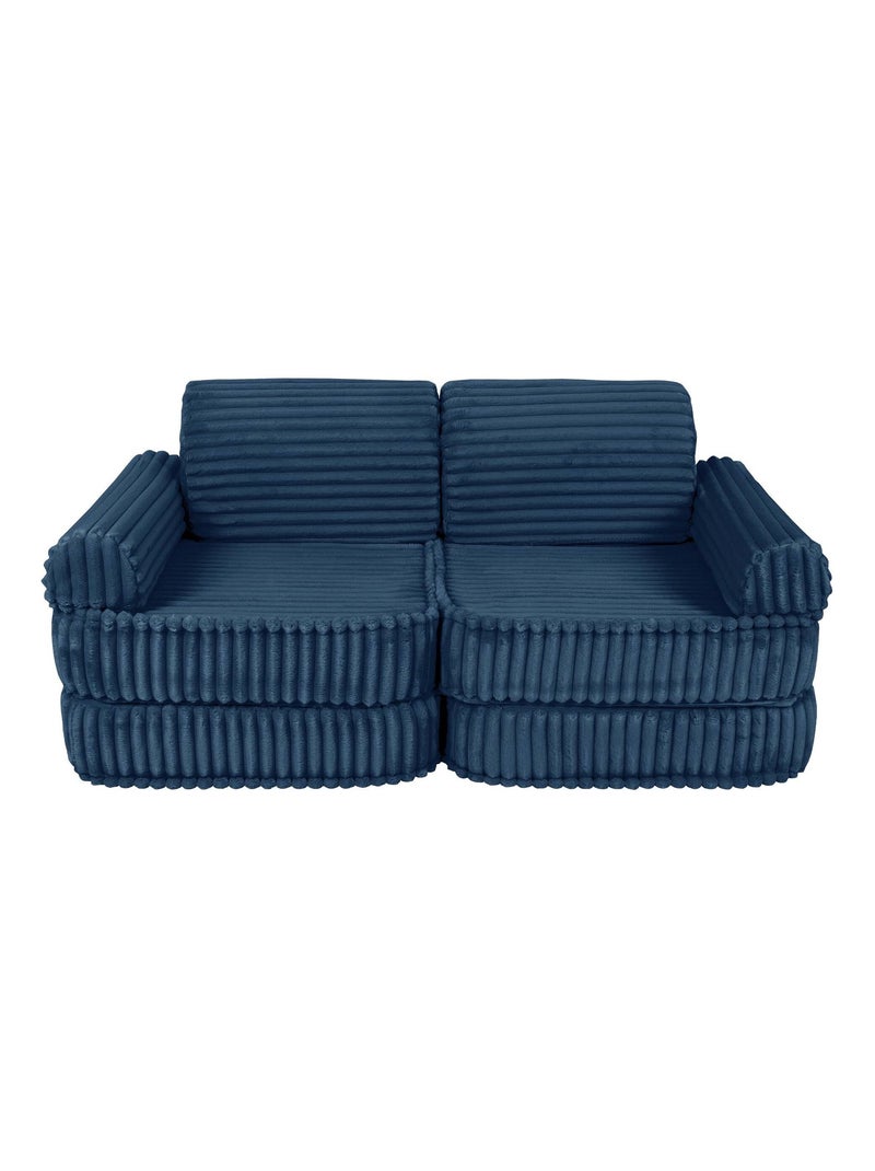 Canapé Enfant Convertible - Churros Sofa Plus Bleu - Kiabi