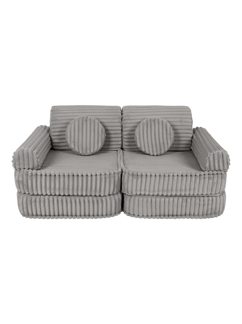 Canapé Enfant Convertible - Churros Sofa Plus Gris - Kiabi