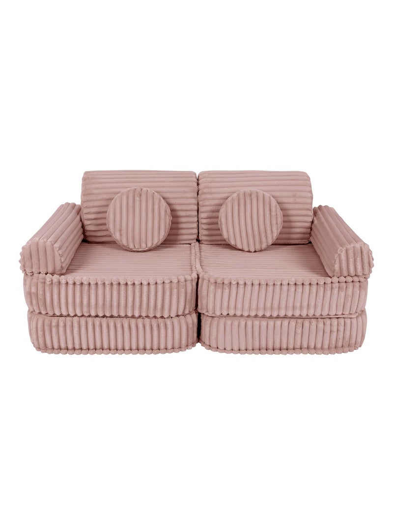 Canapé Enfant Convertible - Churros Sofa Plus Rose - Kiabi
