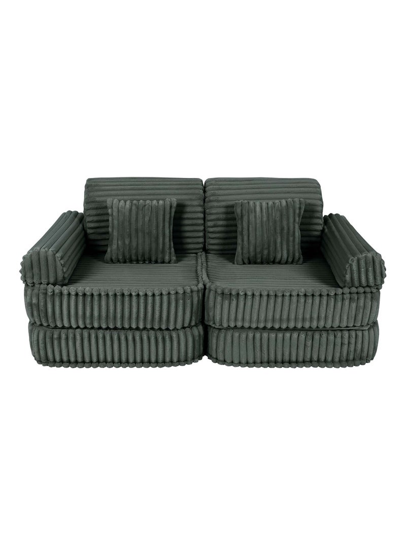 Canapé Enfant Convertible - Churros Sofa Plus Vert - Kiabi