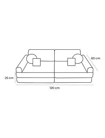 Canapé Enfant Convertible - Churros Sofa Plus