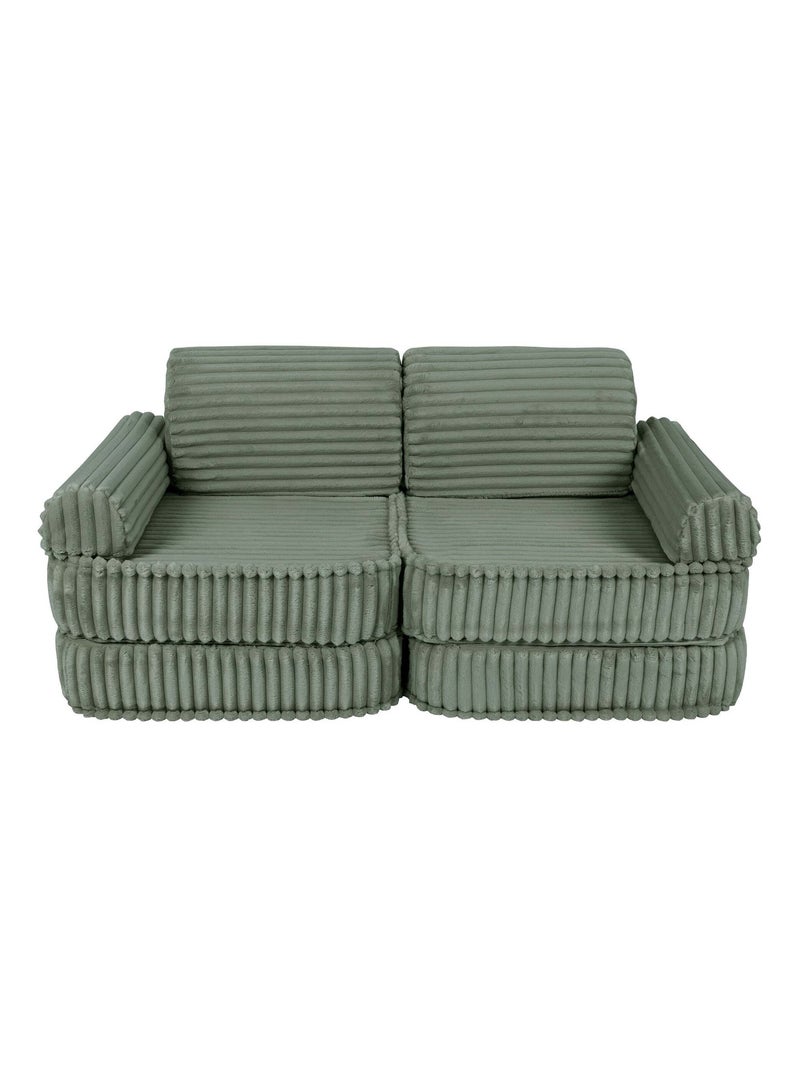 Canapé Enfant Convertible - Churros Sofa Plus Vert foncé - Kiabi