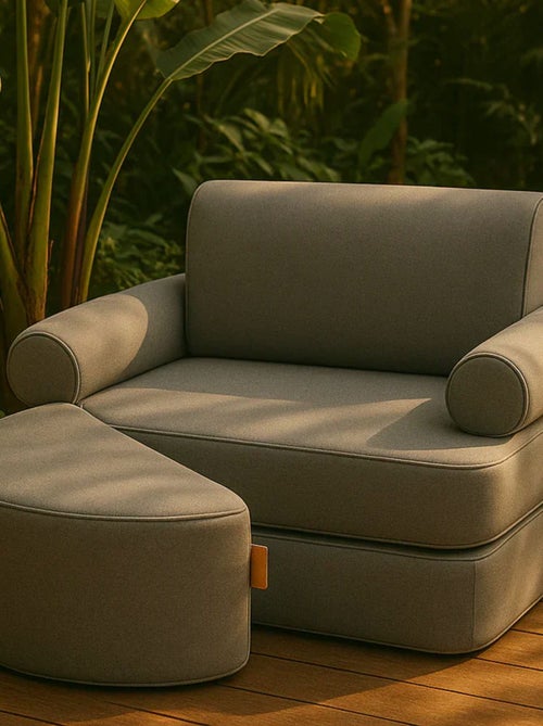 Canapé Enfant Convertible - Outzy Sofa - Rose - Kiabi