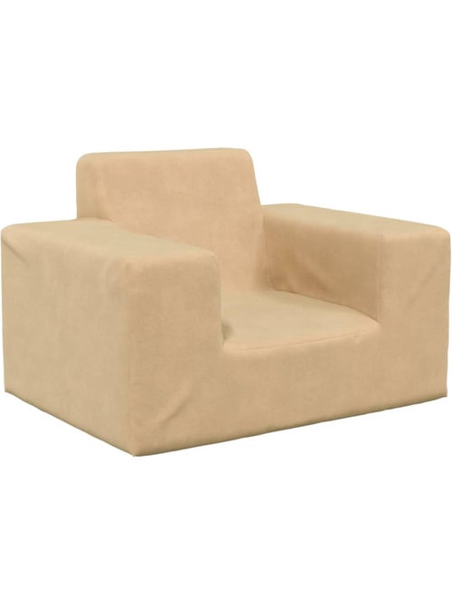 Canapé enfant en peluche polyester rembourrage mousse - vidaxl - Kiabi Canapé enfant en peluche polyester rembourrage mousse - vidaxl - Kiabi