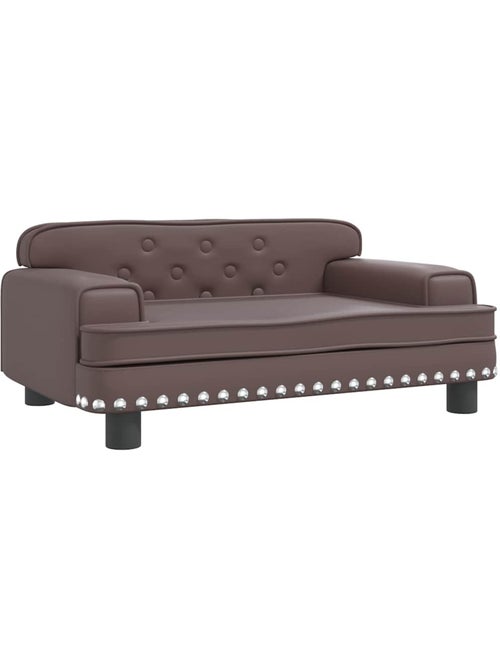 Canapé enfant en simili cuir avec mousse - vidaxl - Kiabi