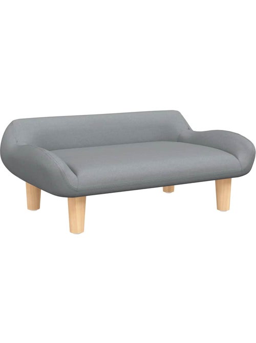 Canapé enfant en tissu rembourré avec pieds en bois - vidaxl - Kiabi