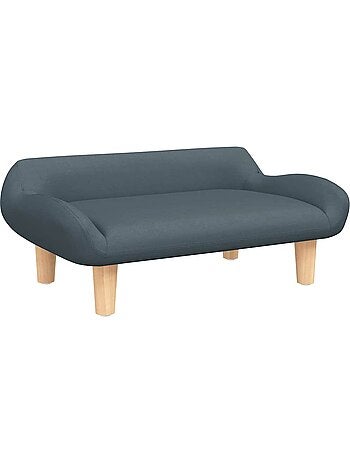 Canapé enfant en tissu rembourré avec pieds en bois - vidaxl