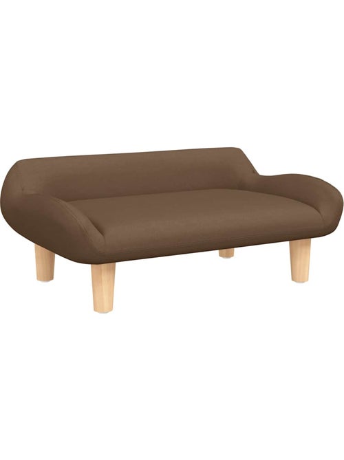 Canapé enfant en tissu rembourré avec pieds en bois - vidaxl - Kiabi