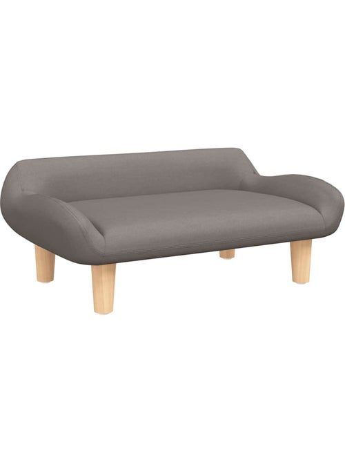 Canapé enfant en tissu rembourré avec pieds en bois - vidaxl - Kiabi