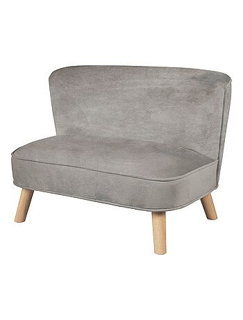 Canapé enfant en velours avec pieds en bois massif - ROBA 'lil sofa'