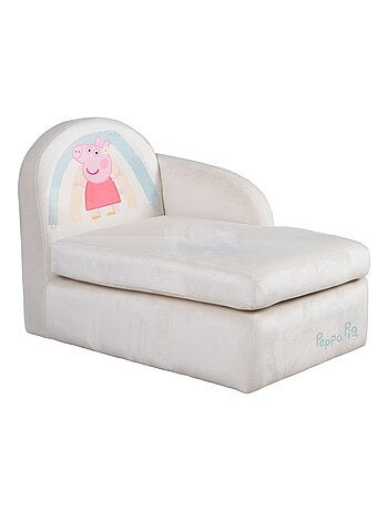 Canapé enfant en velours doux 'Roba Peppa Pig'