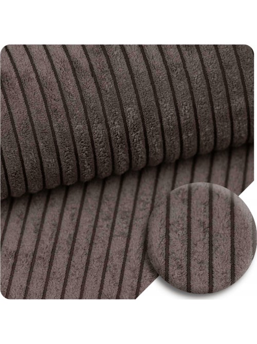 Canapé enfant modulable 160 cm velours marron 10 pcs - Kiabi