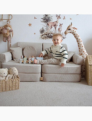 Canapé enfant modulable Meow Baby SLIMCORDE 10 pièces