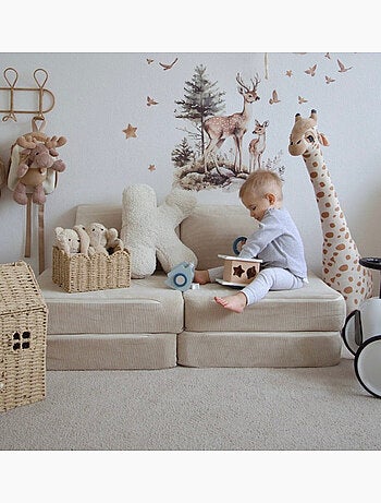 Canapé enfant modulable Meow Baby SLIMCORDE 4 pièces