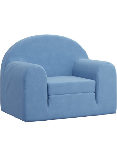Canapé-lit enfant convertible en peluche clair à étoiles - vidaxl - Kiabi Canapé-lit enfant convertible en peluche clair à étoiles - vidaxl - Kiabi