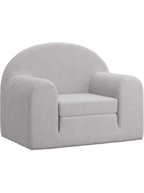 Canapé-lit enfant convertible en peluche clair à étoiles - vidaxl - Kiabi
