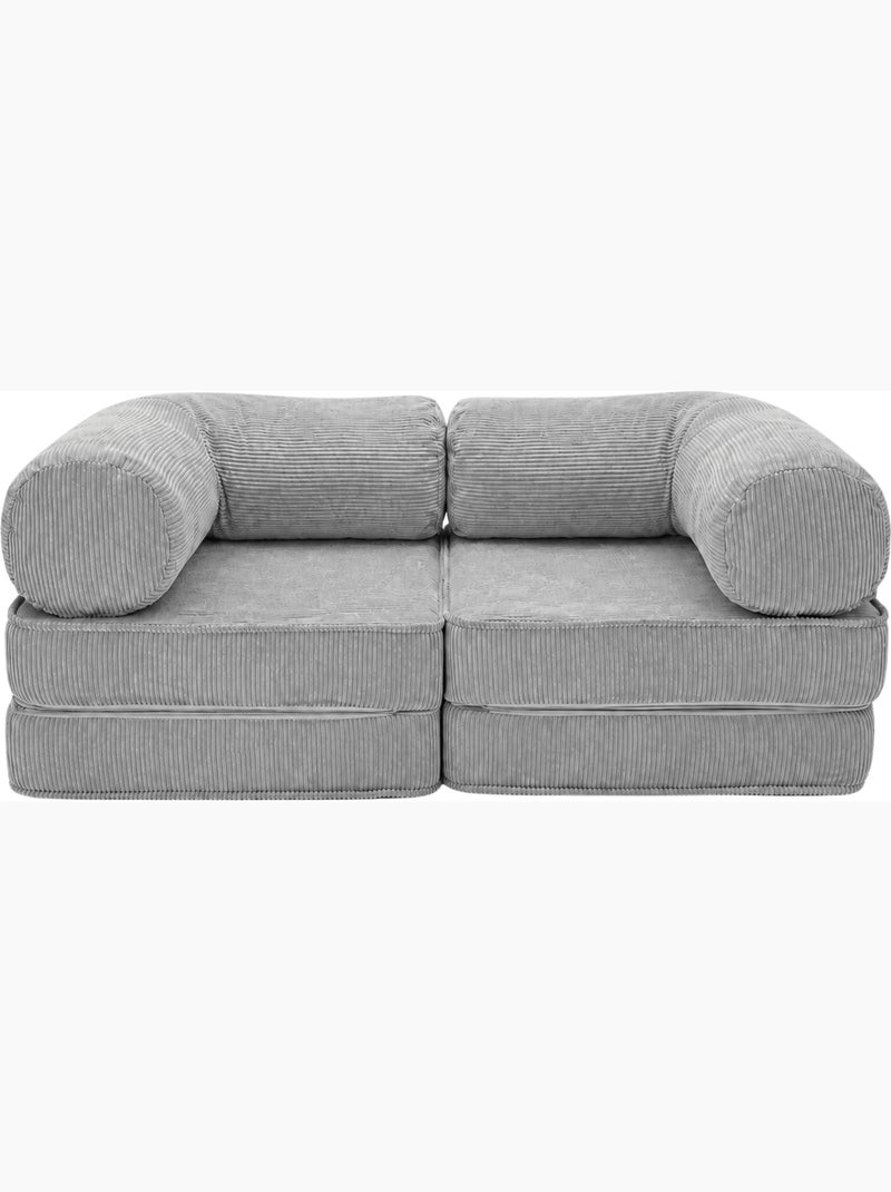 Canapé modulable 2 places Meow Baby SURB Duo 100 Gris - Kiabi