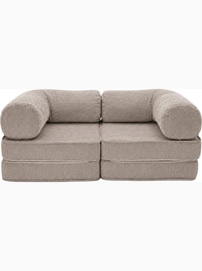 Canapé modulable 2 places Meow Baby SURB Duo 100 Taupe - Kiabi