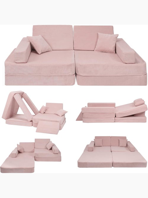 Canapé modulable enfant confortable style scandinave - Kiabi Canapé modulable enfant confortable style scandinave - Kiabi