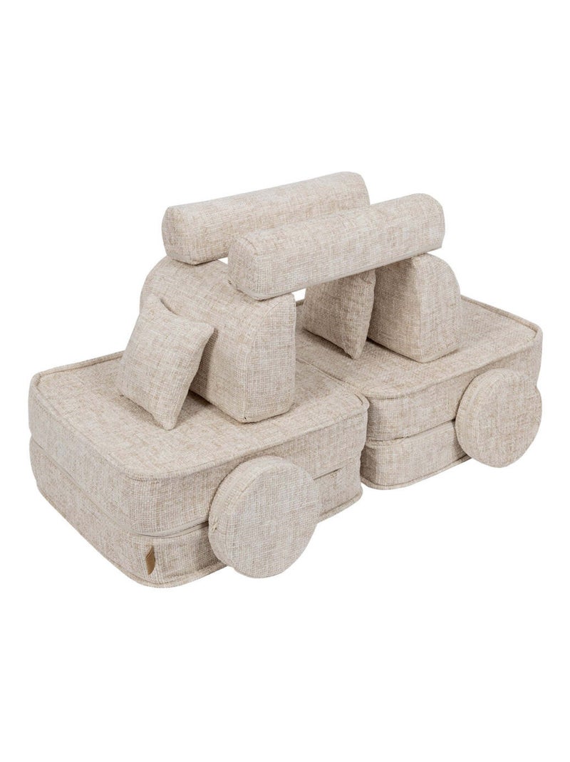 Canapé Modulable Enfant, Pocket Sofa Plus, Tangle, 120x60cm Beige - Kiabi
