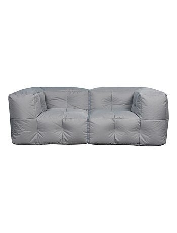 Canapé modulable extérieur imperméable 90 x 180 cm gris clair