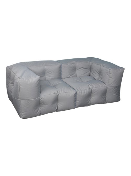 Canapé modulable extérieur imperméable 90 x 180 cm gris clair - Kiabi