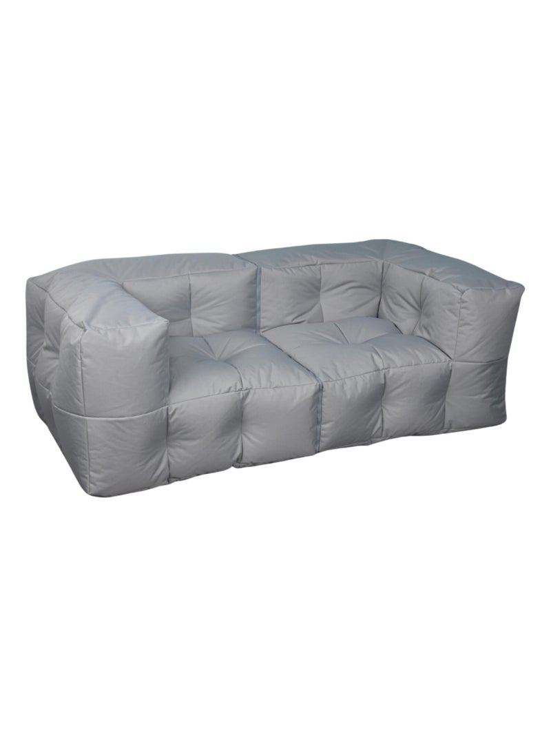Canapé modulable extérieur imperméable 90 x 180 cm gris clair Gris clair - Kiabi