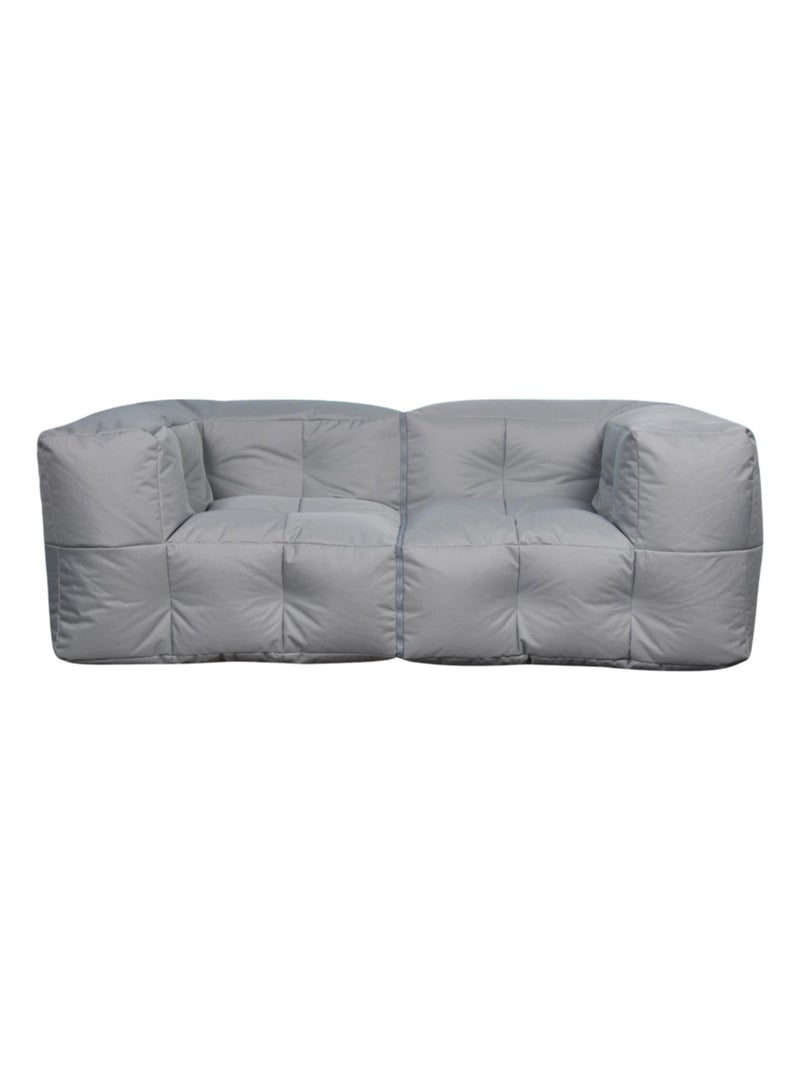 Canapé modulable extérieur imperméable 90 x 180 cm gris clair Gris clair - Kiabi