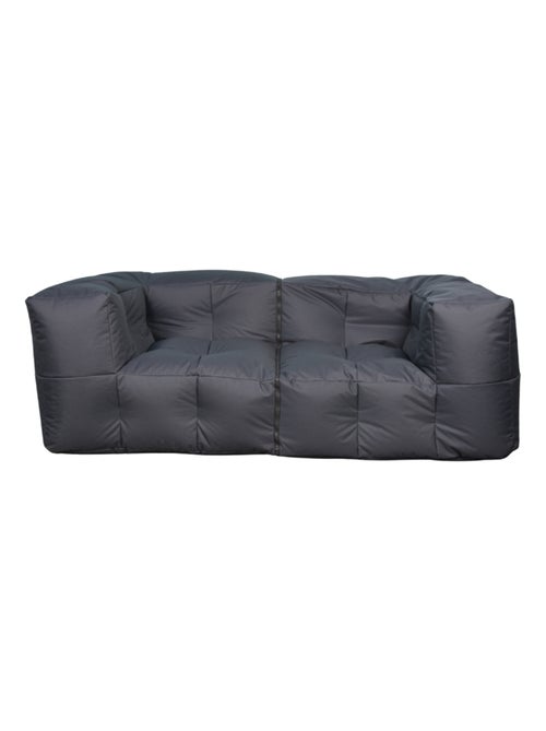 Canapé modulable extérieur imperméable 90 x 180 cm gris foncé - Kiabi