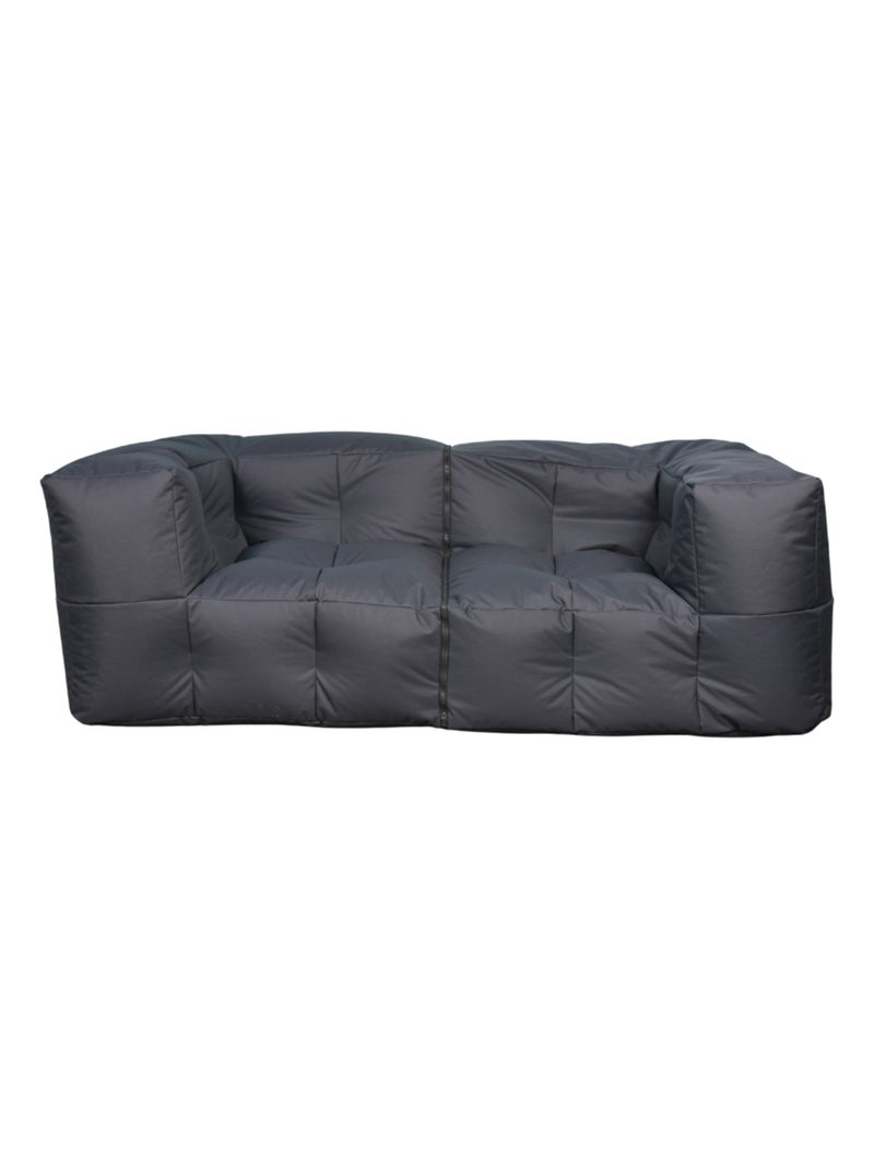 Canapé modulable extérieur imperméable 90 x 180 cm gris foncé Gris foncé - Kiabi