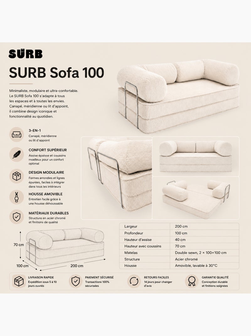 Canapé modulable Meow Baby SURB Sofa 100 Marron - Kiabi