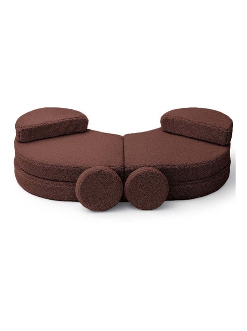 Canapé modulable pour enfants – Coccolo- BRUN FONCÉ - Kiabi