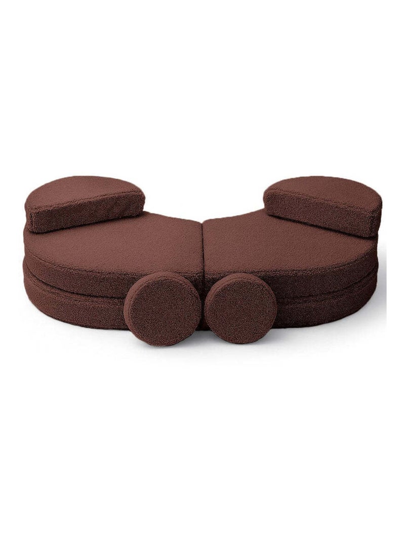 Canapé modulable pour enfants – Coccolo- BRUN FONCÉ Marron foncé - Kiabi