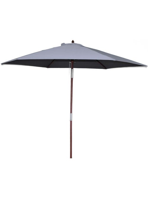 Cancun Parasol ecru droit rond 3 x 3 m - Kiabi