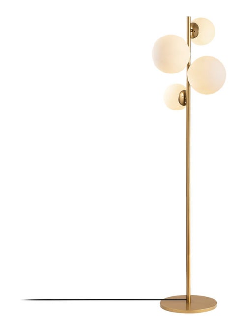 CANDICE - Lampadaire vintage doré - 4 lampes - Kiabi