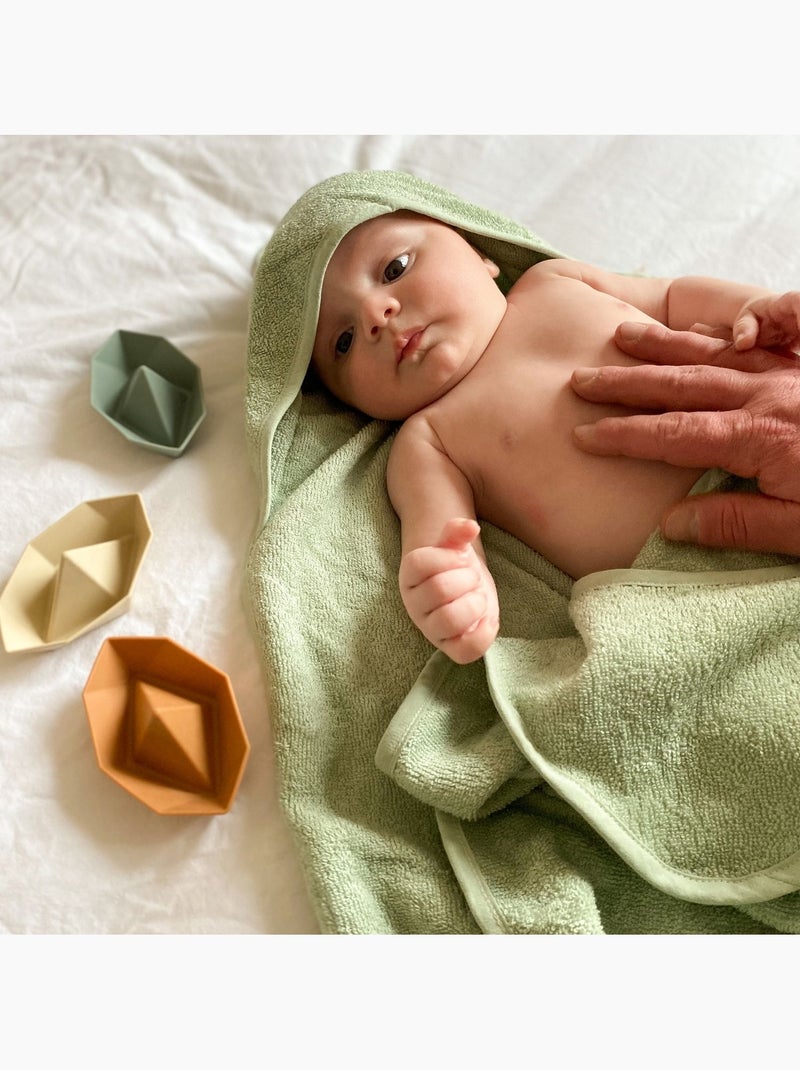Candide - Cape de bain tablier Vert d'eau - Kiabi