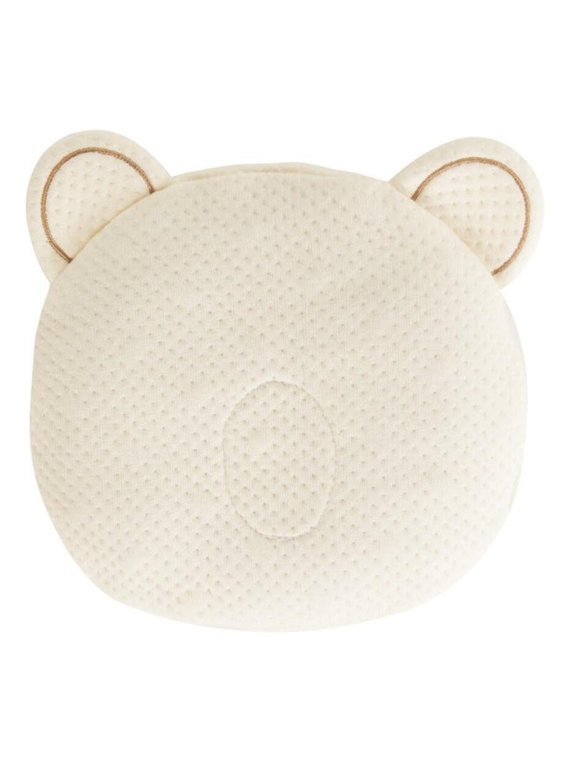 Candide - Coussin cale tête bébé P'tit Panda - Coton Ecru - Kiabi