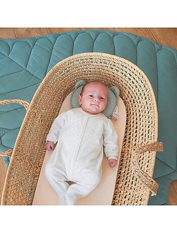 Candide - Coussin cale tête bébé P'tit Panda Air+ Kaki