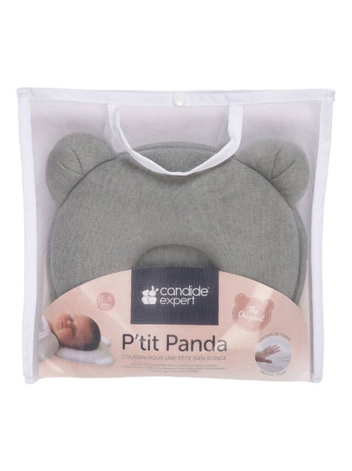 Candide - Coussin cale tête bébé P'tit Panda Kaki - Kiabi