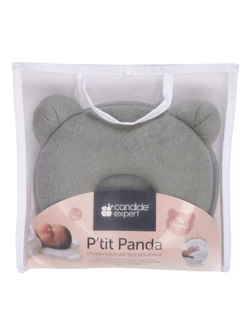 Candide - Coussin cale tête bébé P'tit Panda Kaki Kaki - Kiabi