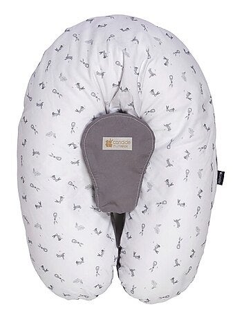 Candide - Coussin d'allaitement et de grossesse 3en1 Multirelax Lapins